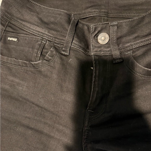 G-star LYNN SUPER SKINNY SIZE 28 BLACK JEANS - Picture 3 of 4